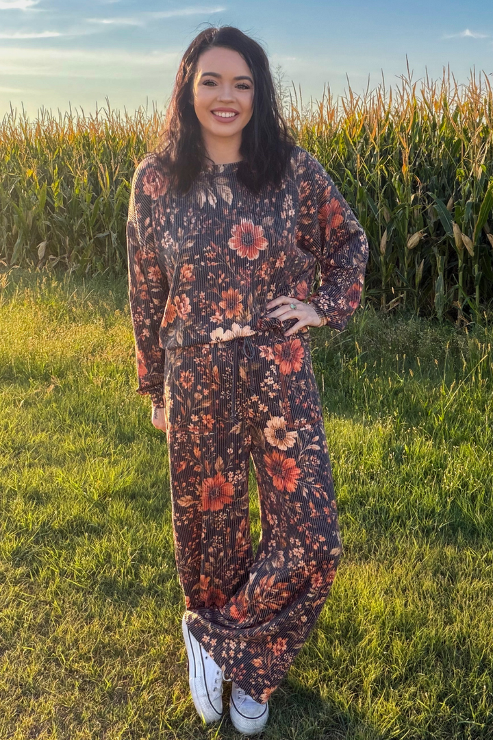 Amber Blossom Sweater Top
