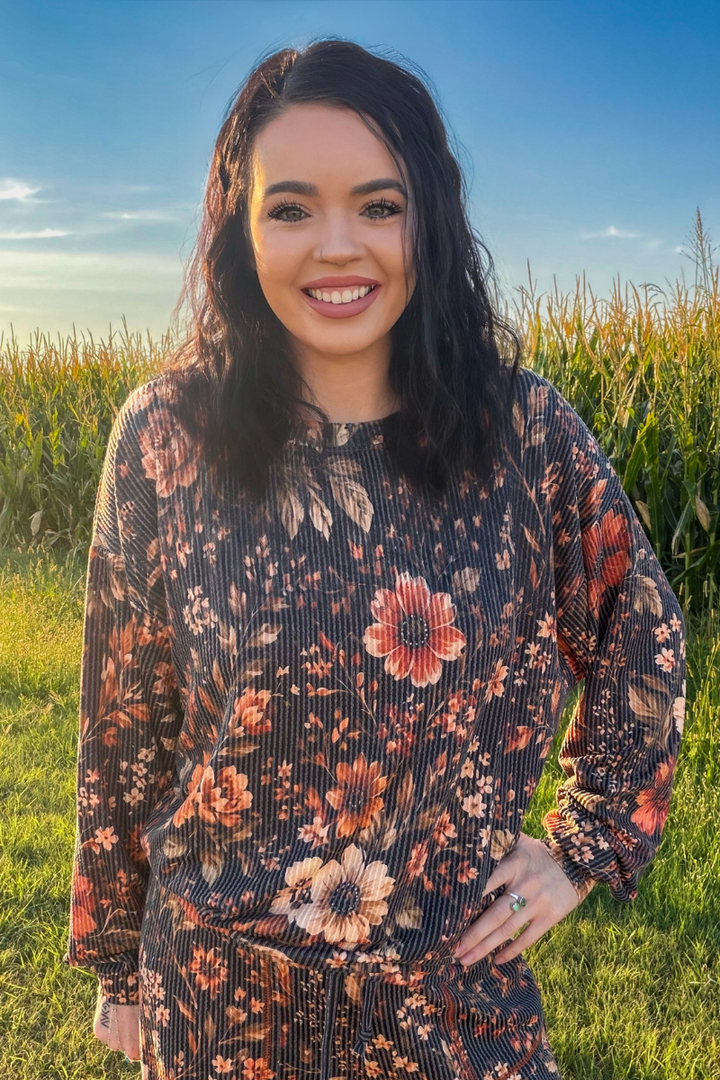 Amber Blossom Sweater Top