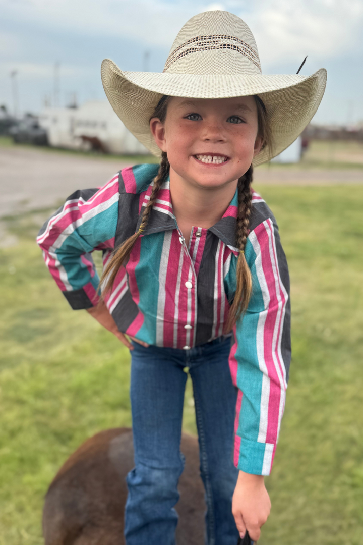 New To Country Button Up Kids