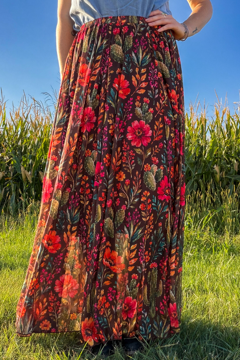 Rodeo Garden Maxi Skirt
