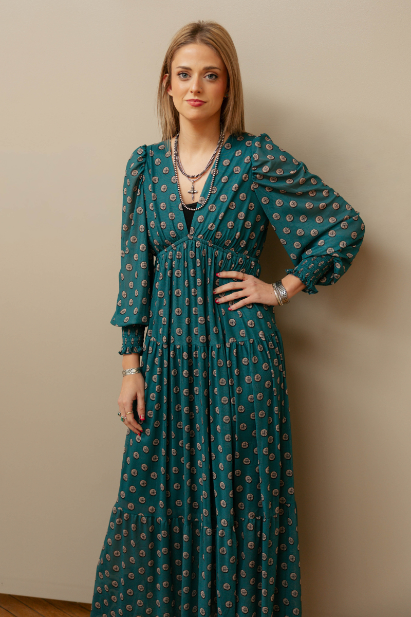 green cowgirl dress Green Western Dress