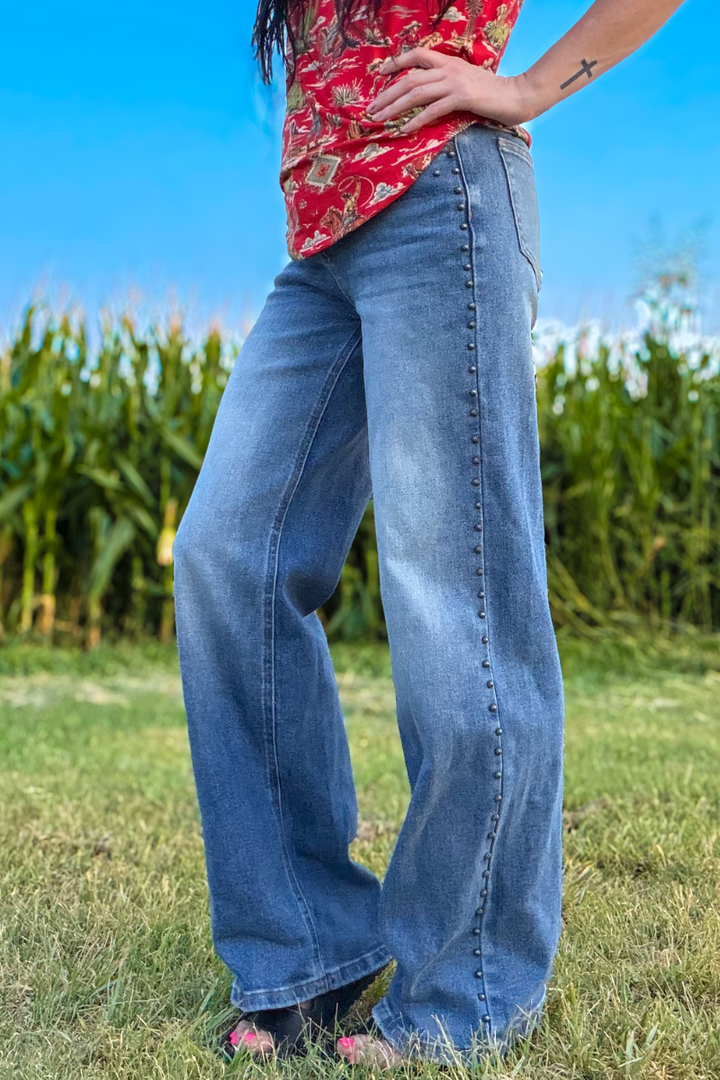 Studded SK Denim