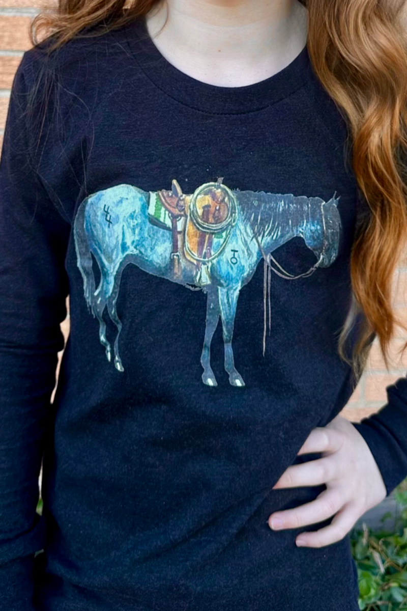 Mini Blu Roan Long Sleeve Tee