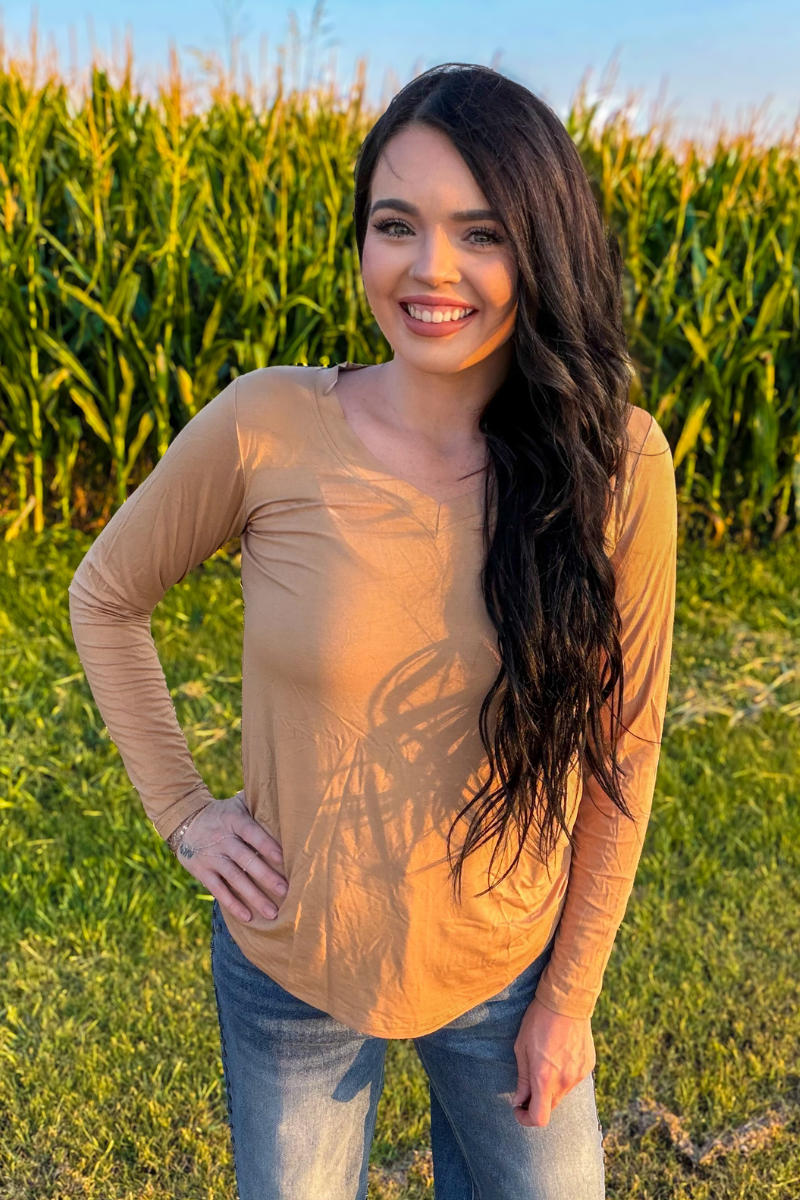 Simple Sterling Long Sleeve - Camel