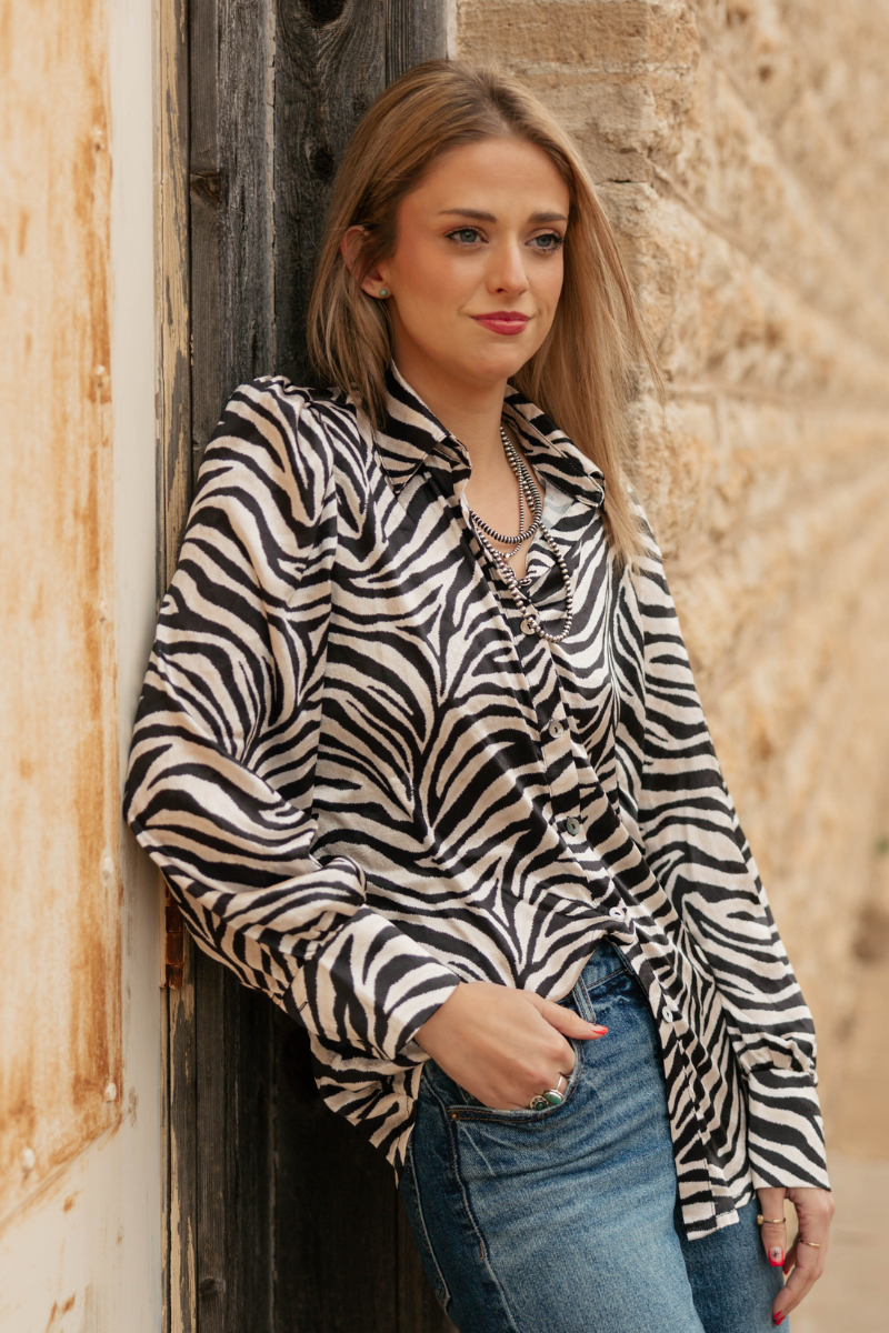 Cowgirl Safari Button Up