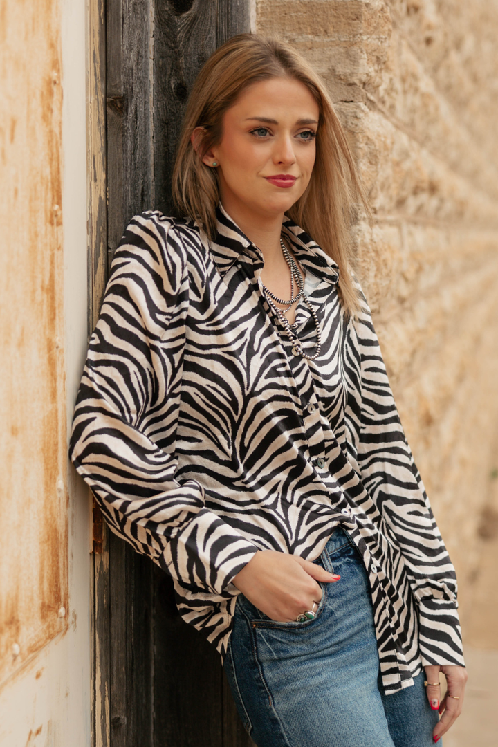 Cowgirl Safari Button Up