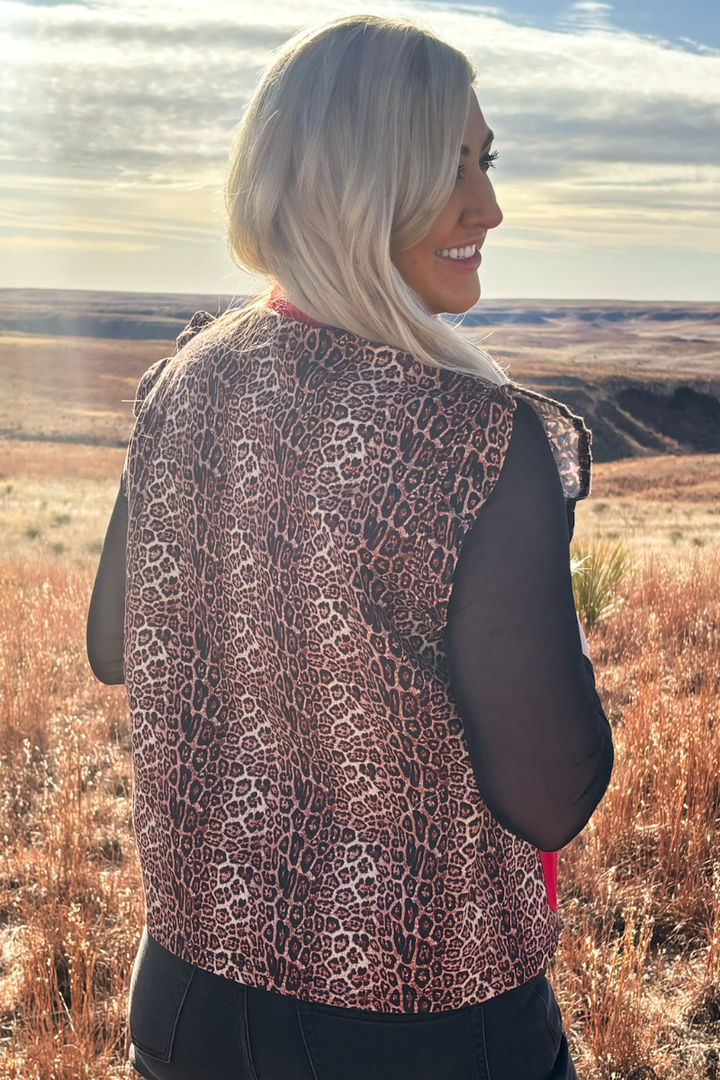 Red Dust Leopard Vest