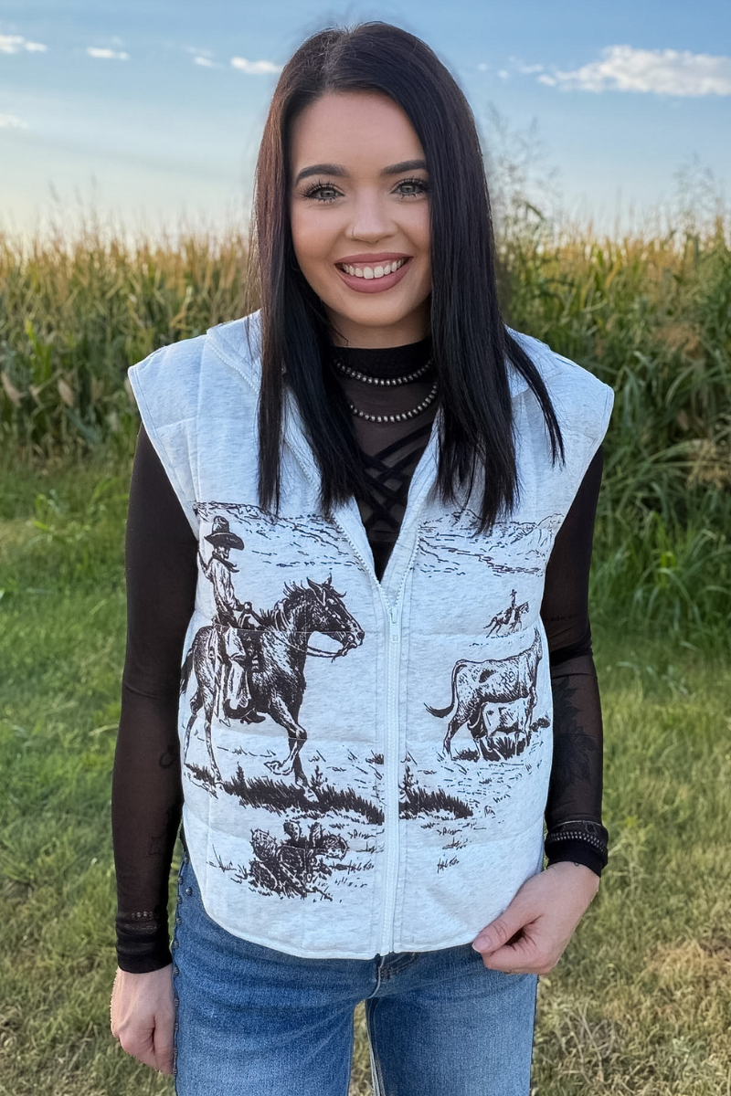 Cowboy Canvas Vest