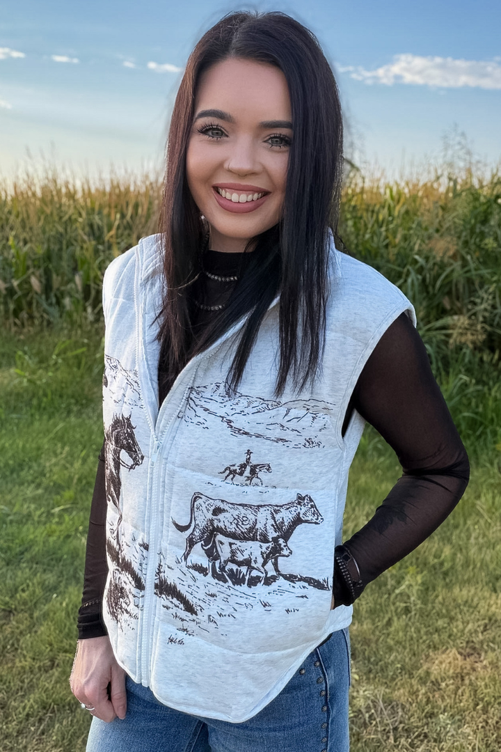 Cowboy Canvas Vest