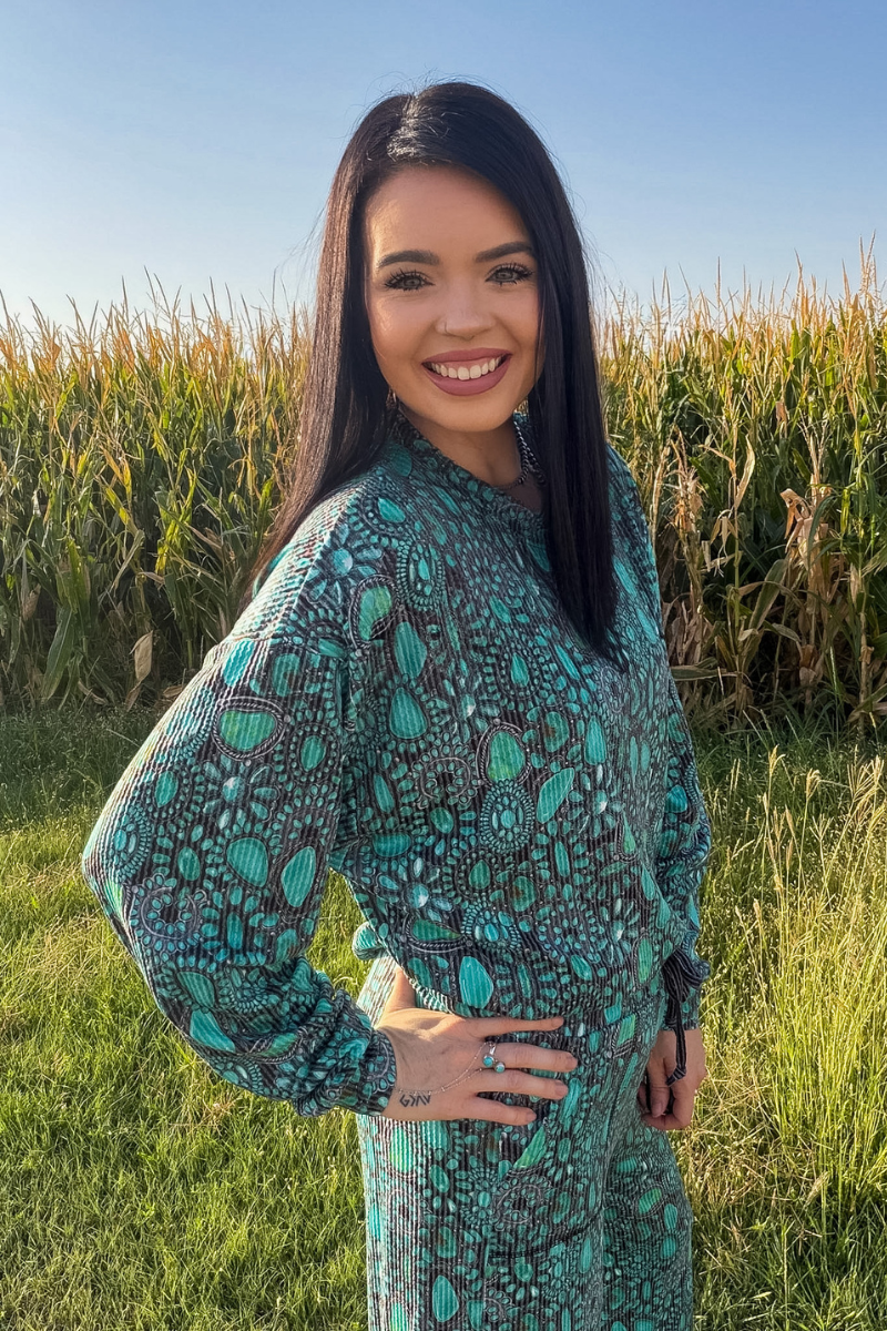 Cowgirl Cluster Sweater Top