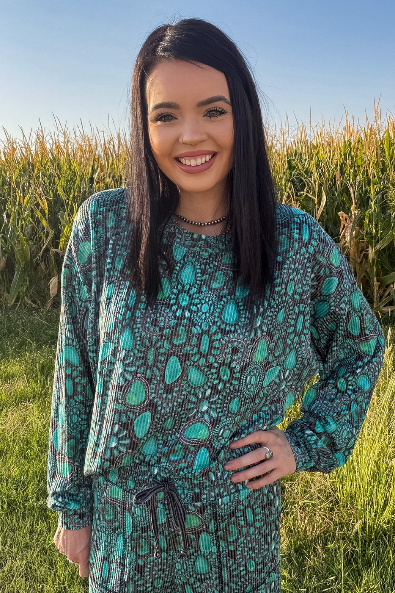 Cowgirl Cluster Sweater Top