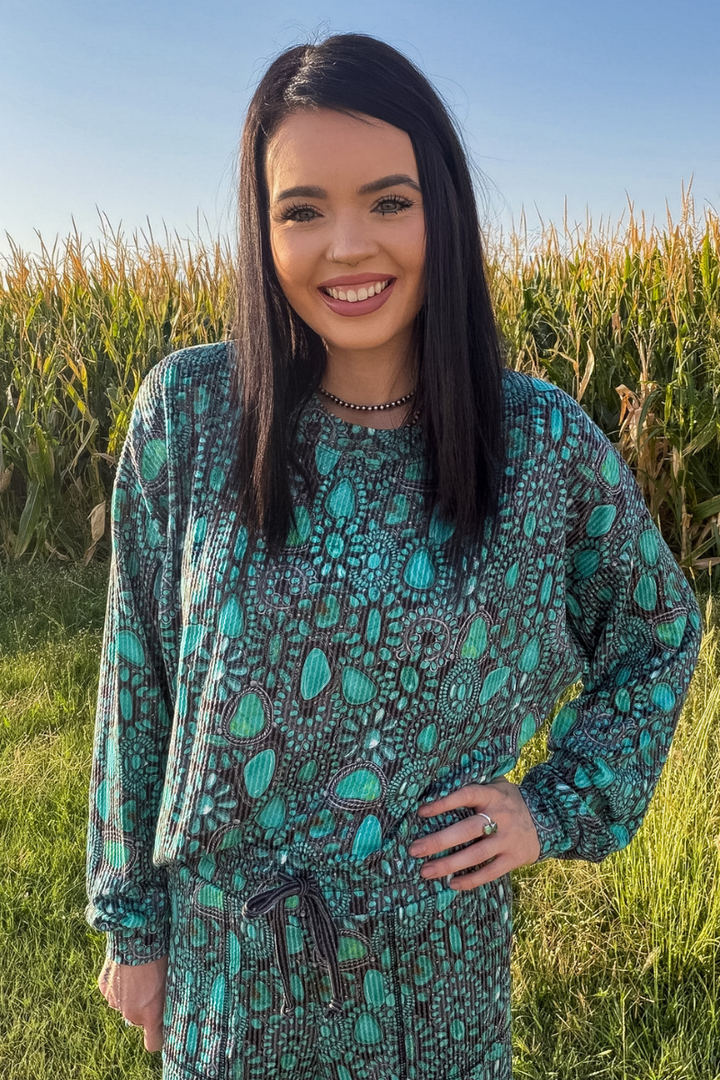 Cowgirl Cluster Sweater Top