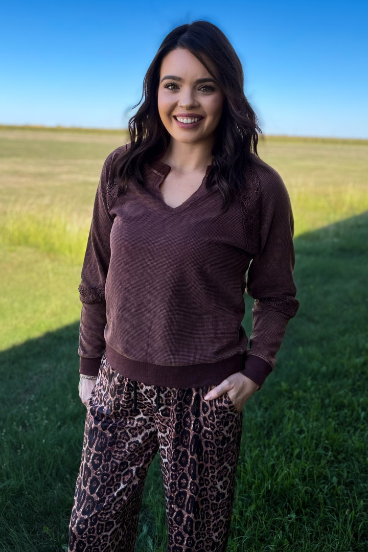 Cowgirl Chic Top - Mocha