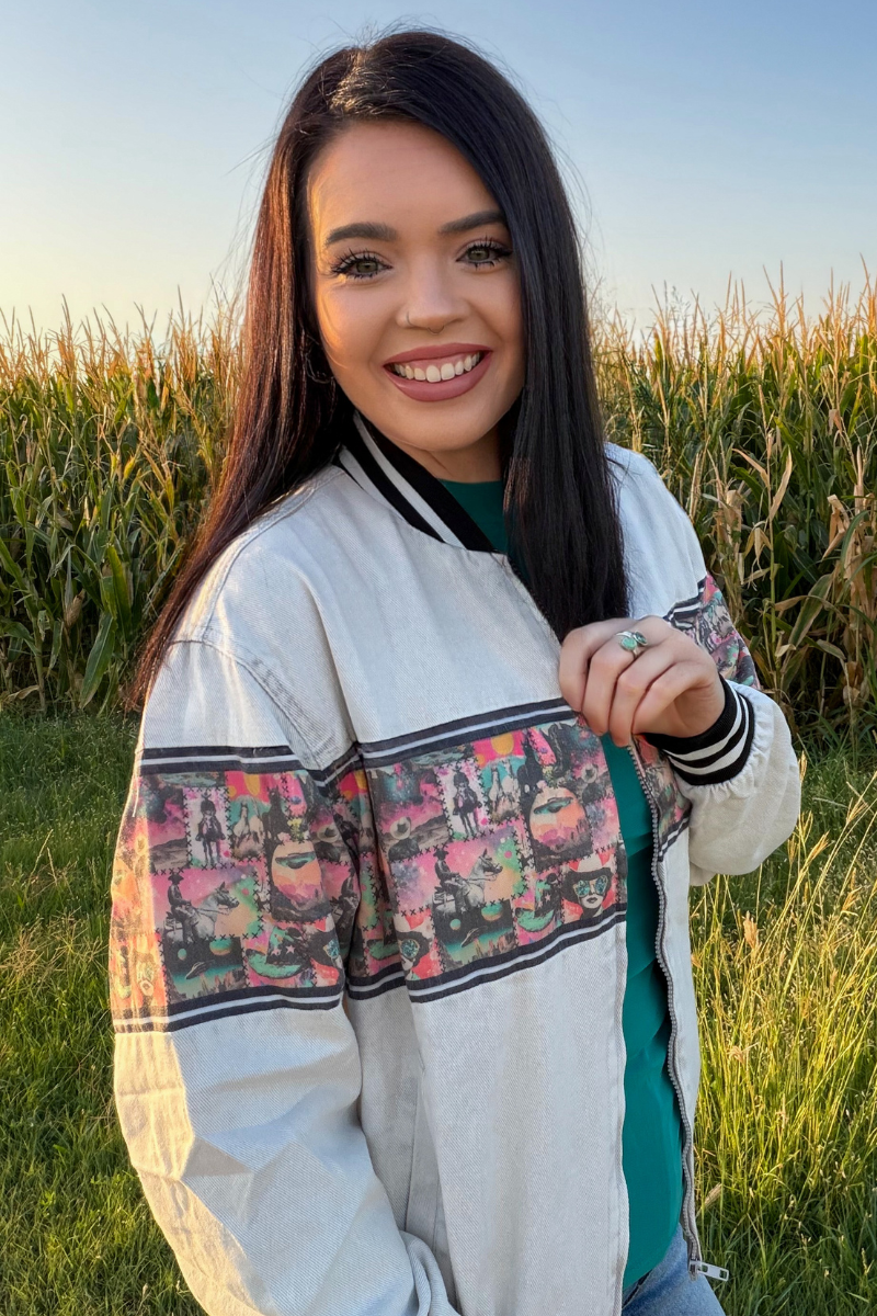 Cosmic Cowgirl Bomber Jacket