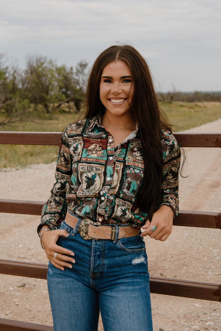 Vintage Rodeo Button Up