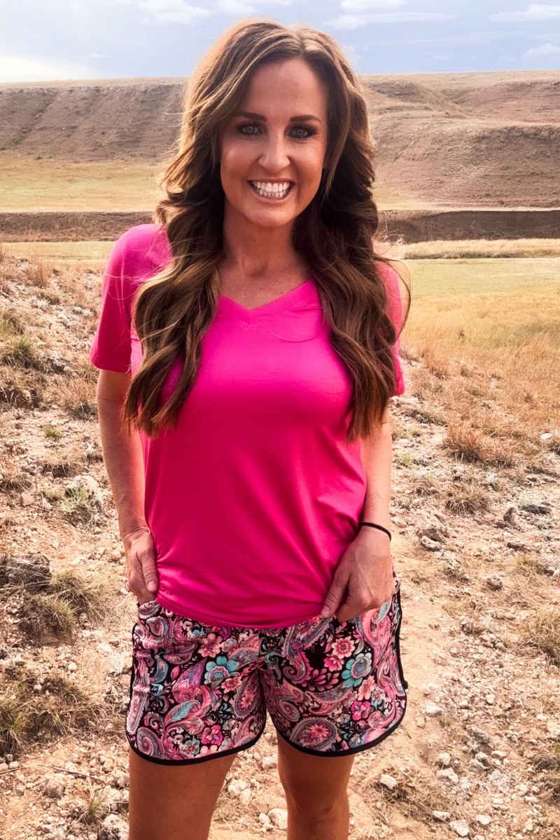 Midnight Bloom Long Shorts