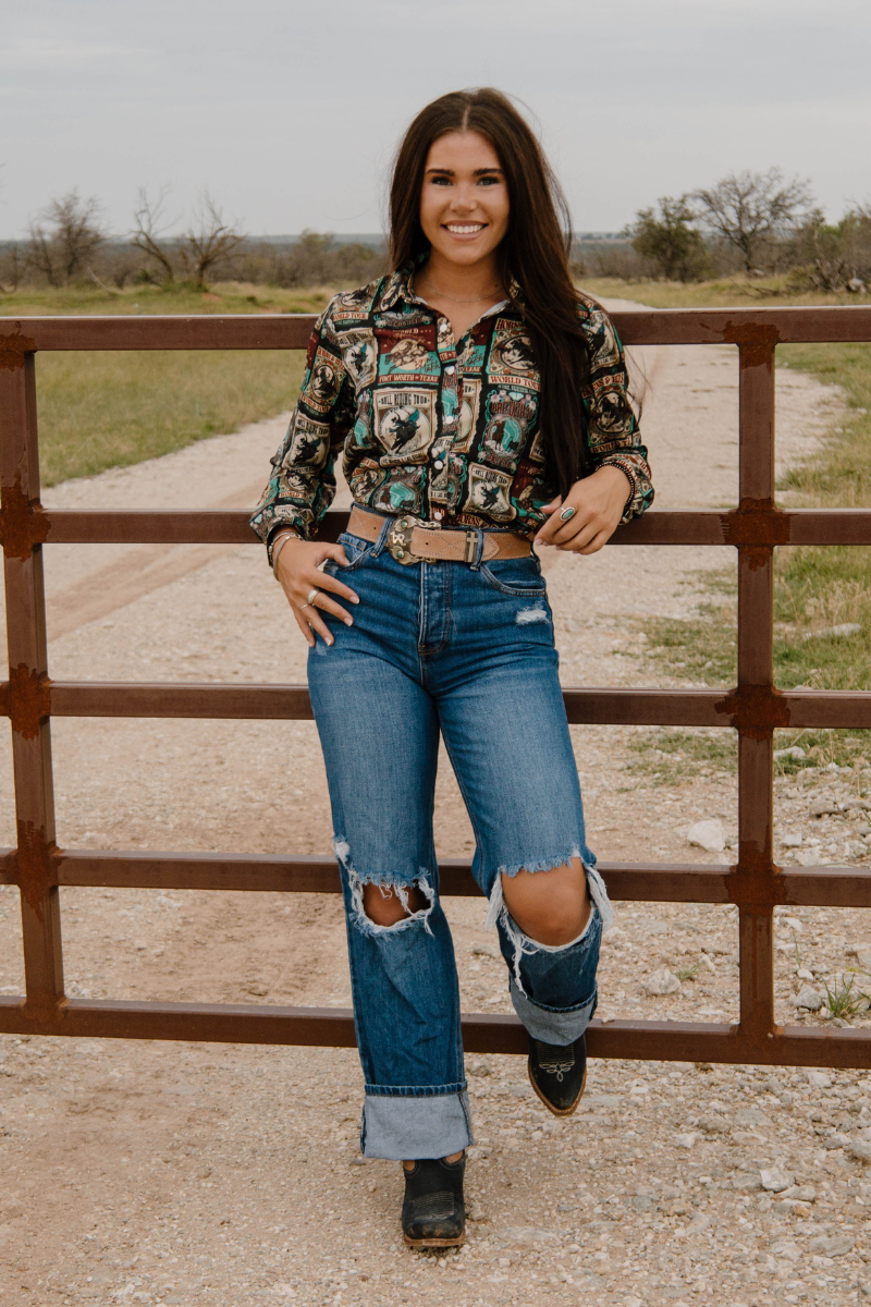 Vintage Rodeo Button Up