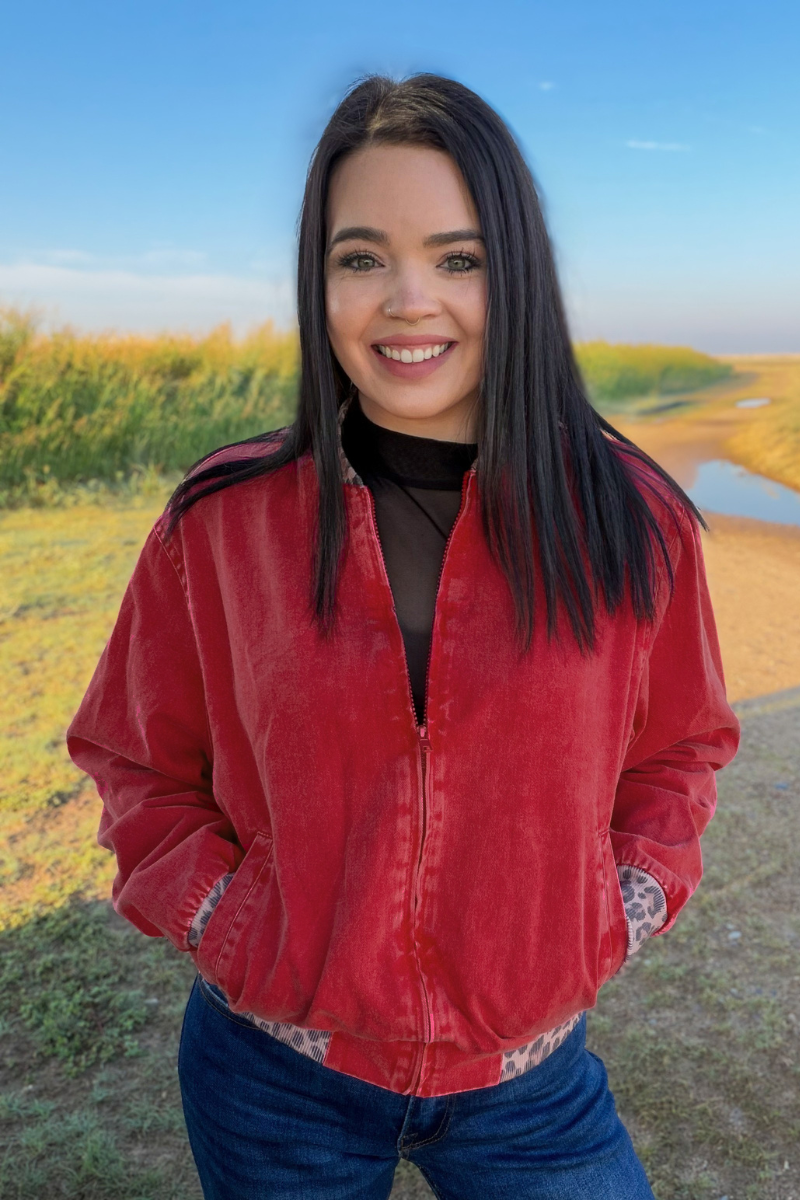 Red Dirt Road Bomber Jacket