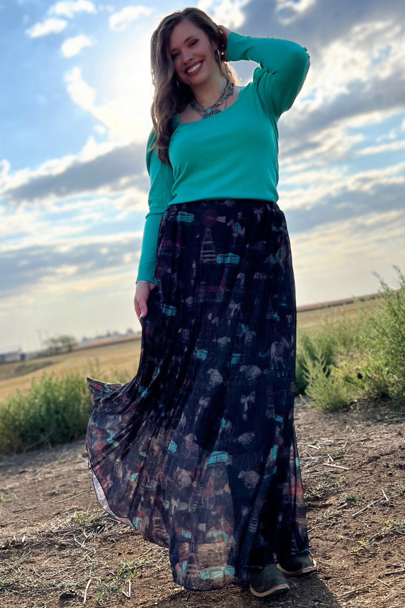 God's Country Maxi Skirt