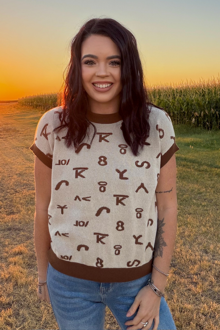 Cowgirl Code Sweater Top
