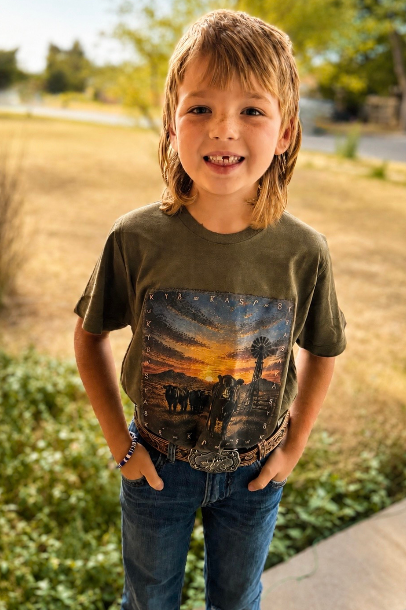 Mini Branded Sunsets Tee