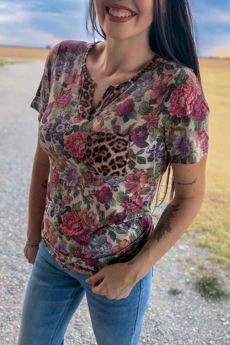 Wild Vintage Floral Top