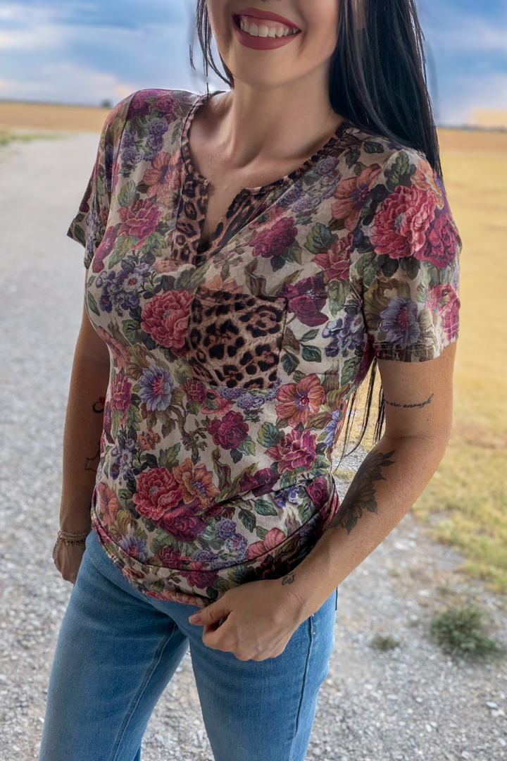 Wild Vintage Floral Top
