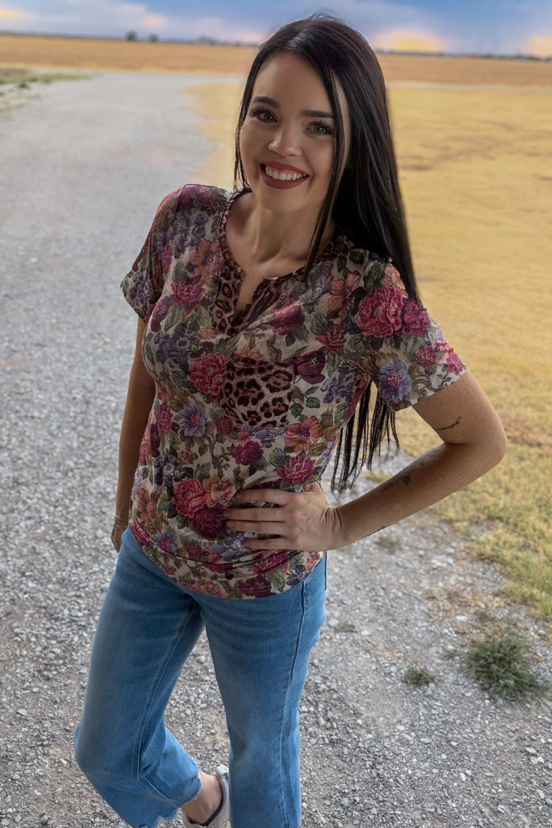 Wild Vintage Floral Top