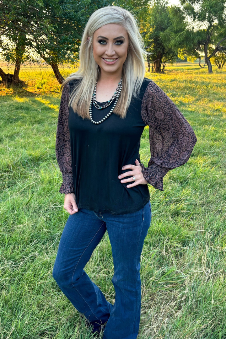 Dark Bloom Darling Top