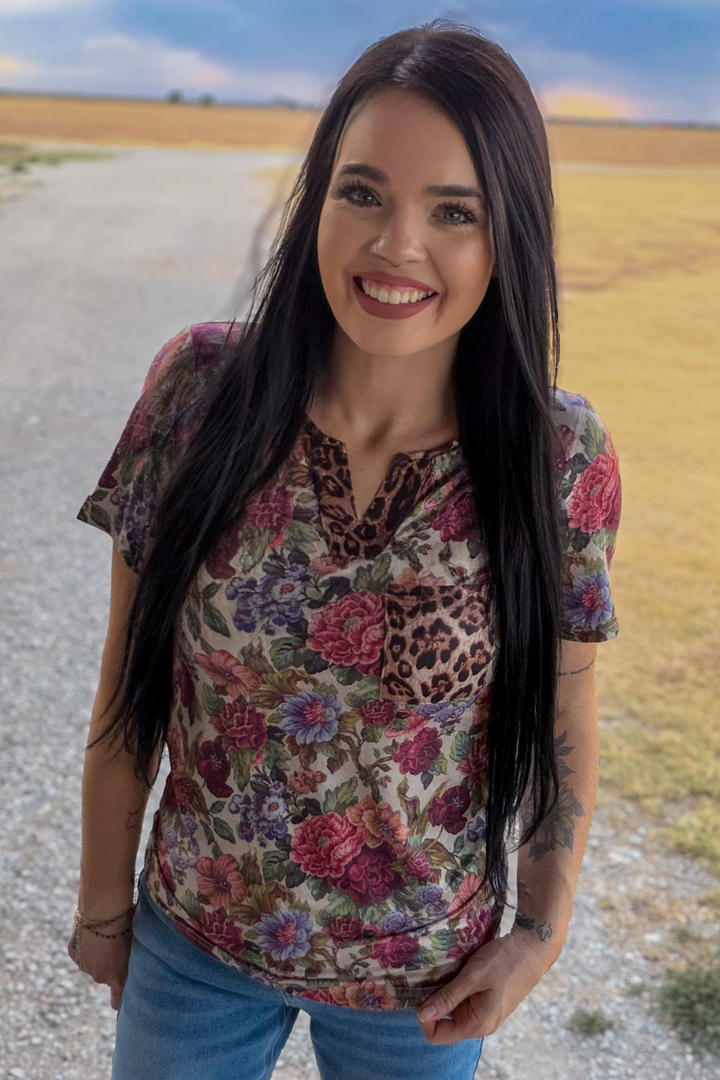 Wild Vintage Floral Top