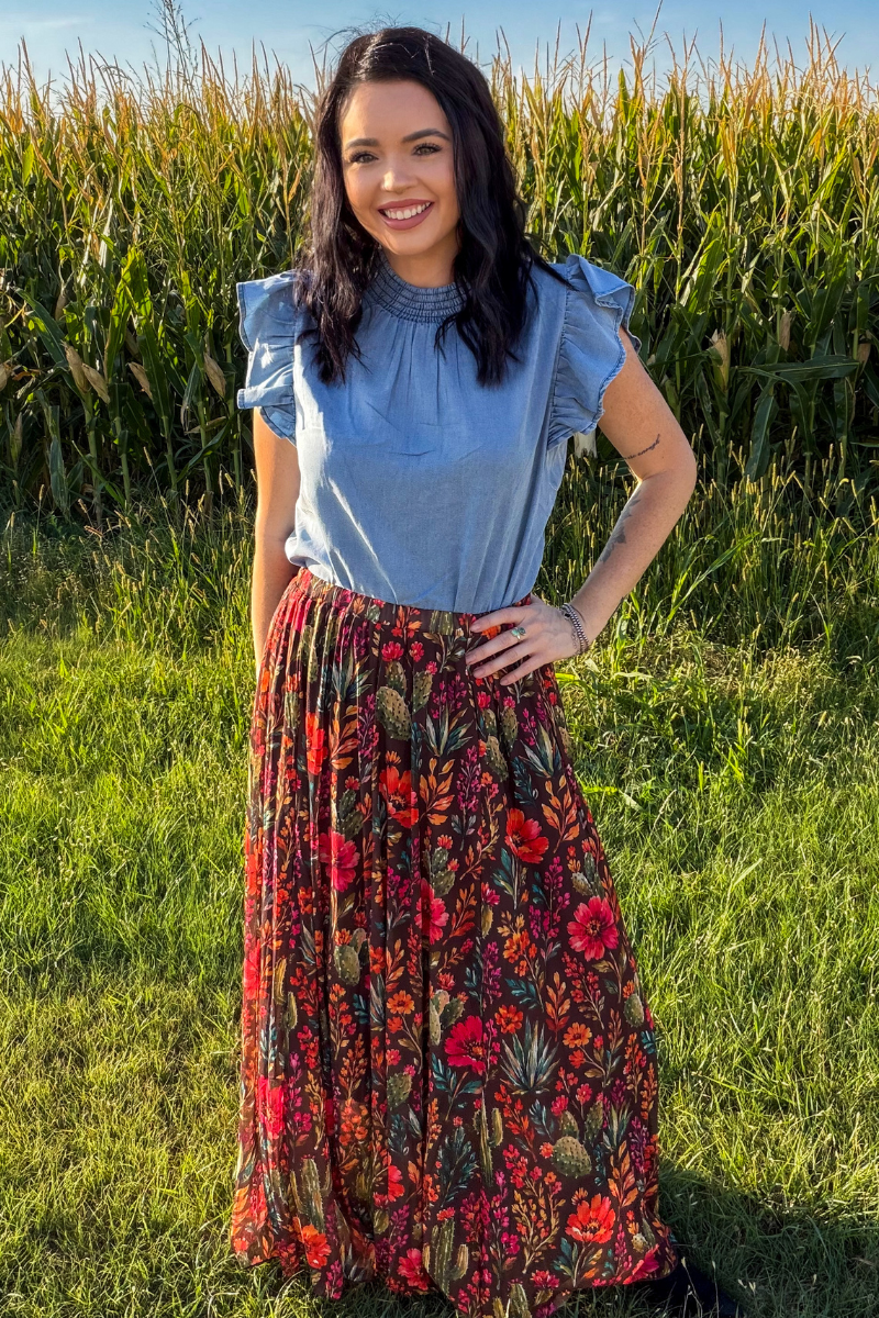 Rodeo Garden Maxi Skirt