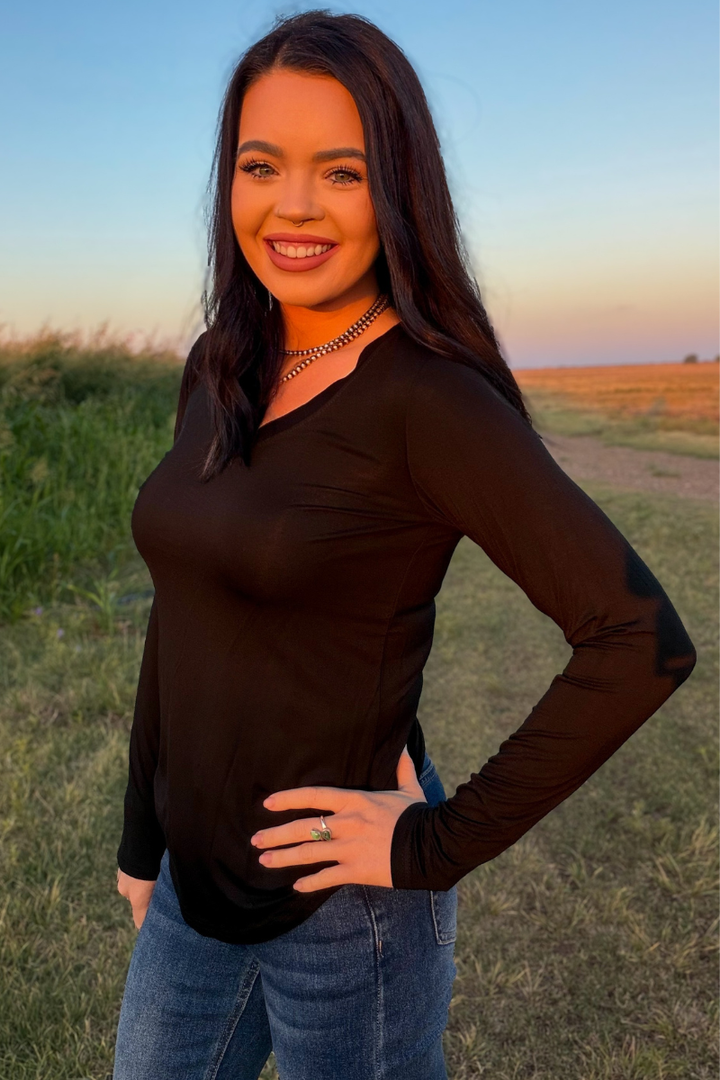 Simple Sterling Long Sleeve - Black