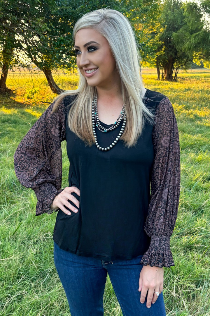 Dark Bloom Darling Top