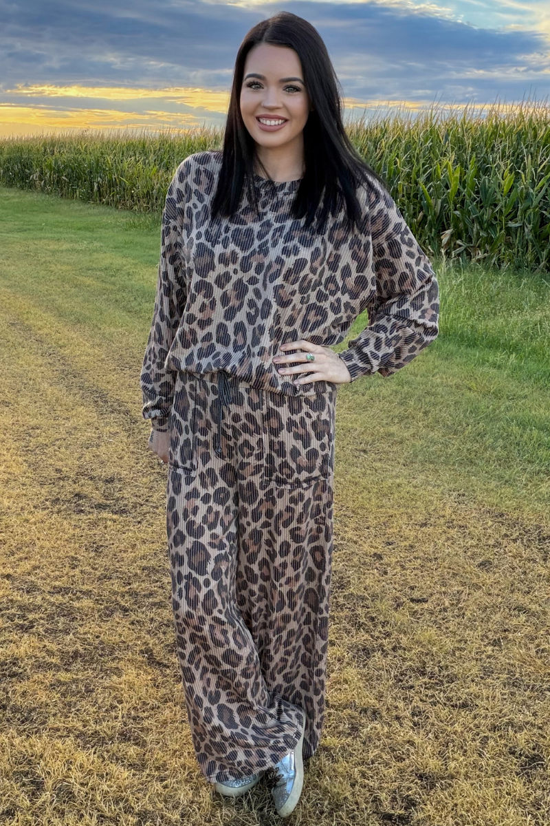 Spotted Wild Sweater Top