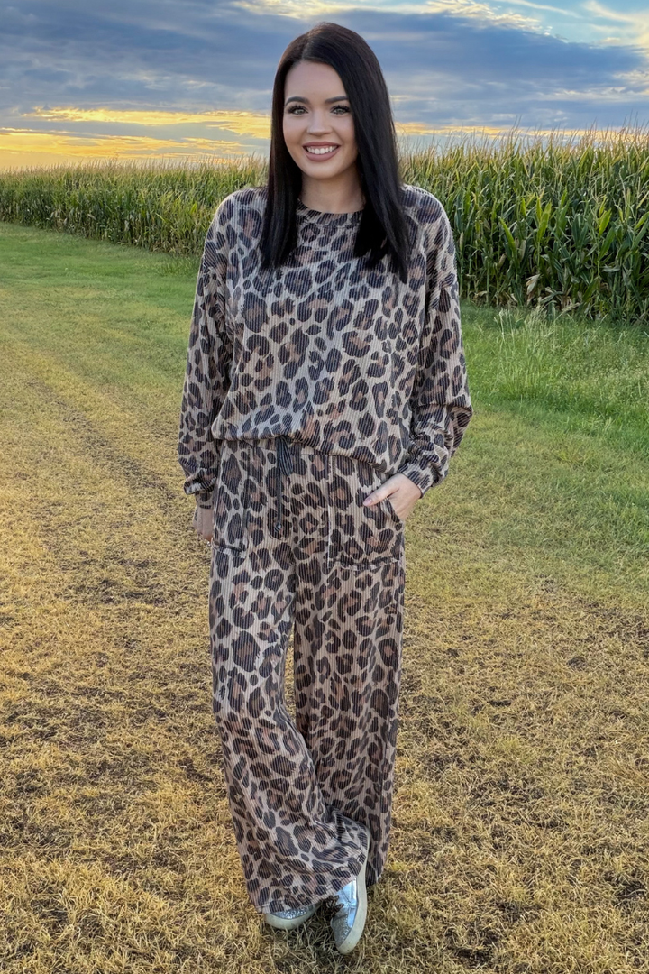 Spotted Wild Sweater Top