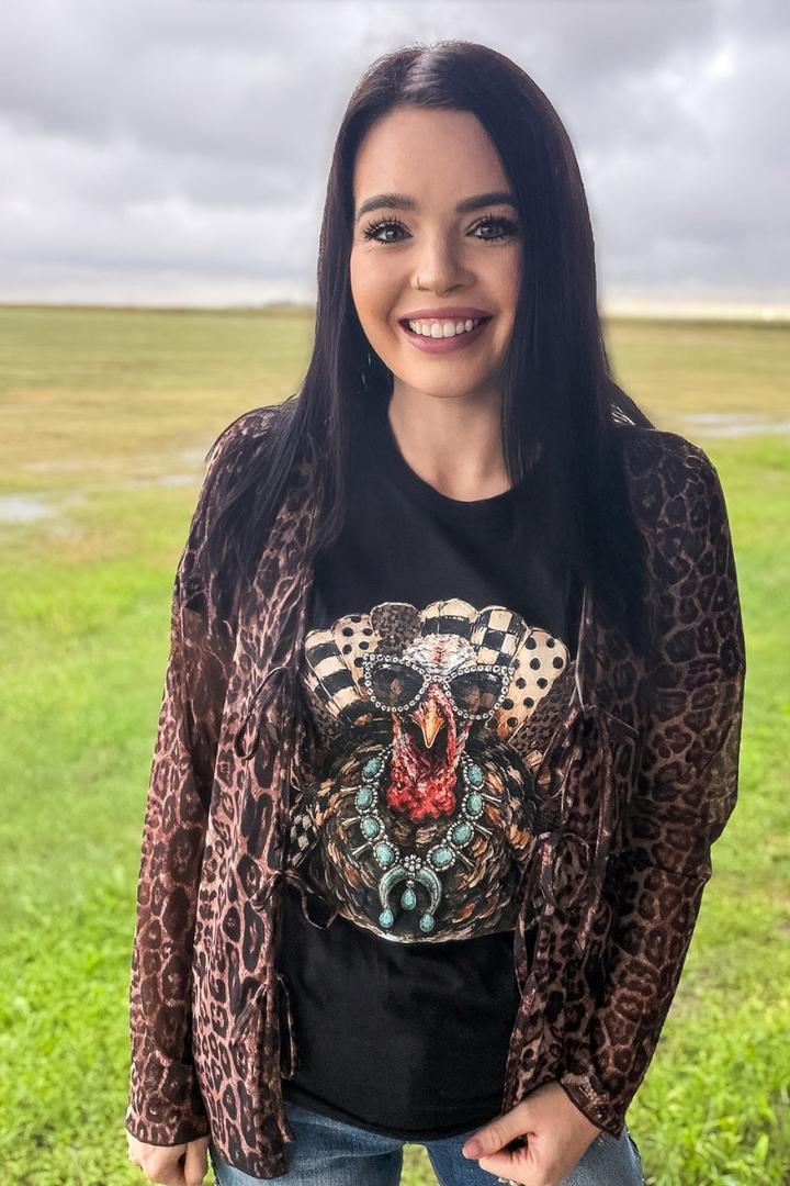 Range & Roar Tie Cardigan