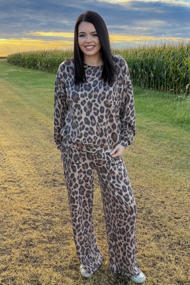 Spotted Wild Sweater Top