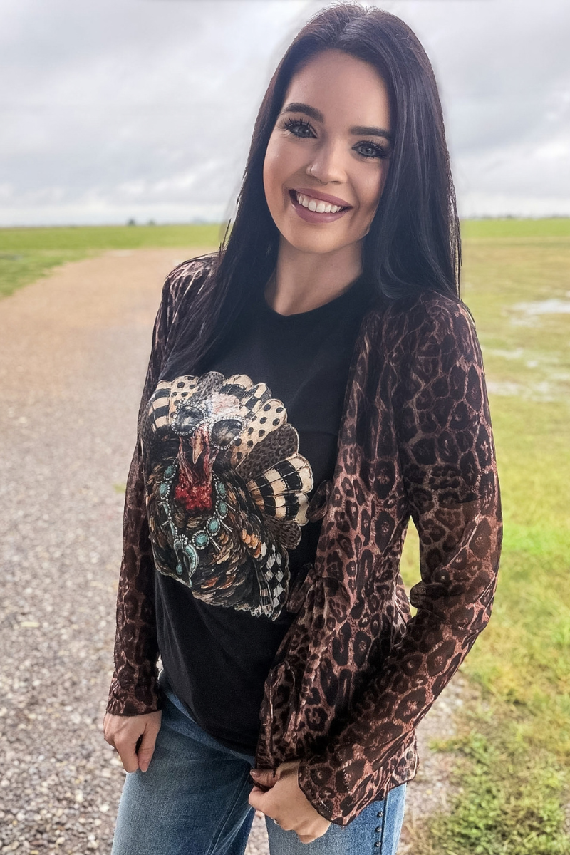 Range & Roar Tie Cardigan