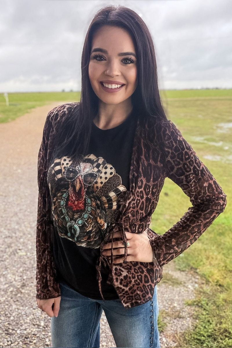 Range & Roar Tie Cardigan