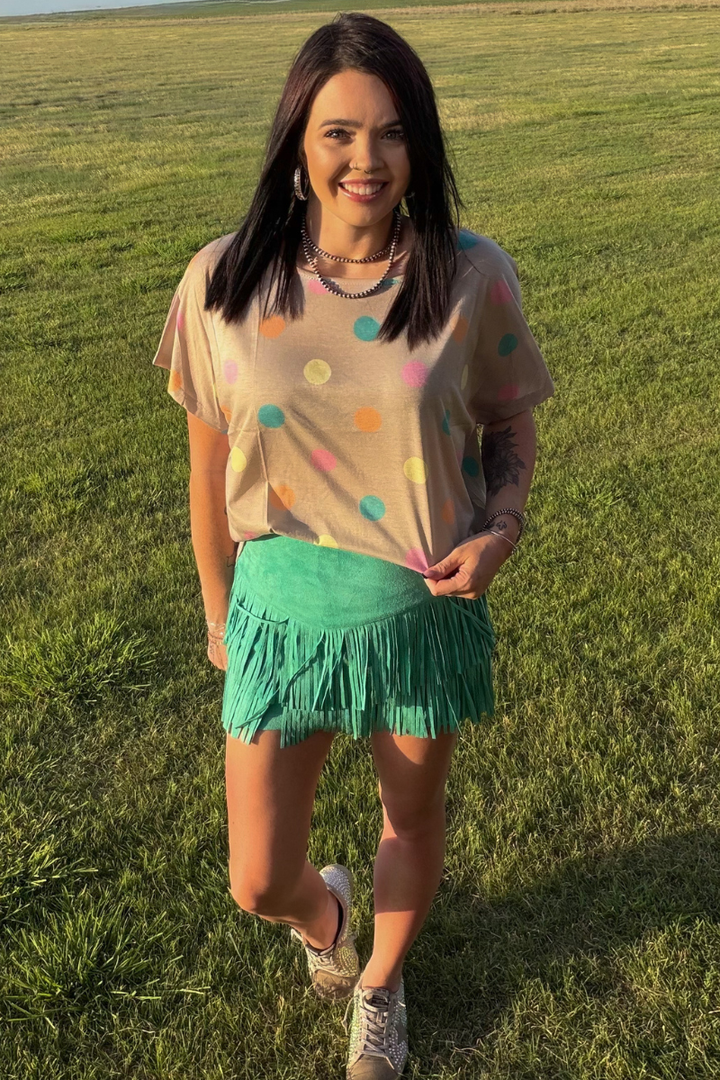 Pastel Polka Top