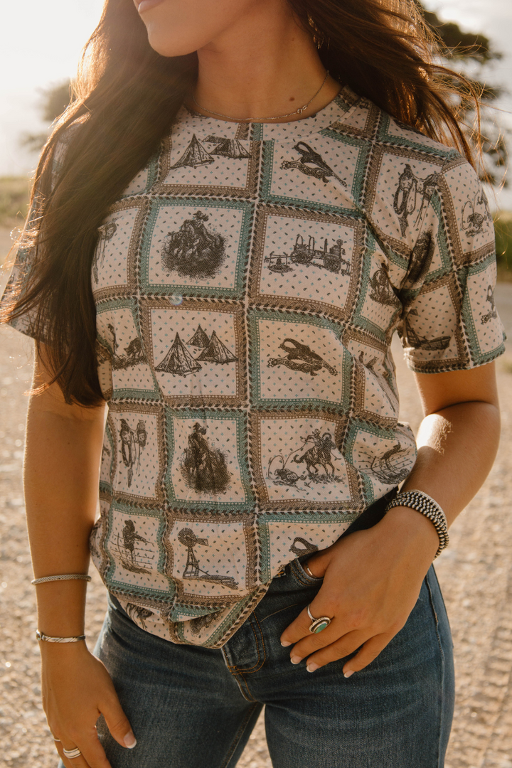 Western World Crew Neck Tee