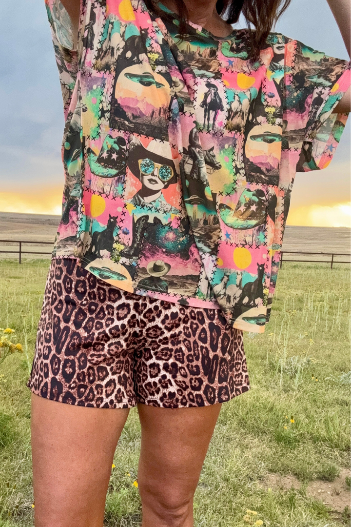 Cosmic Cowgirl Mesh Top