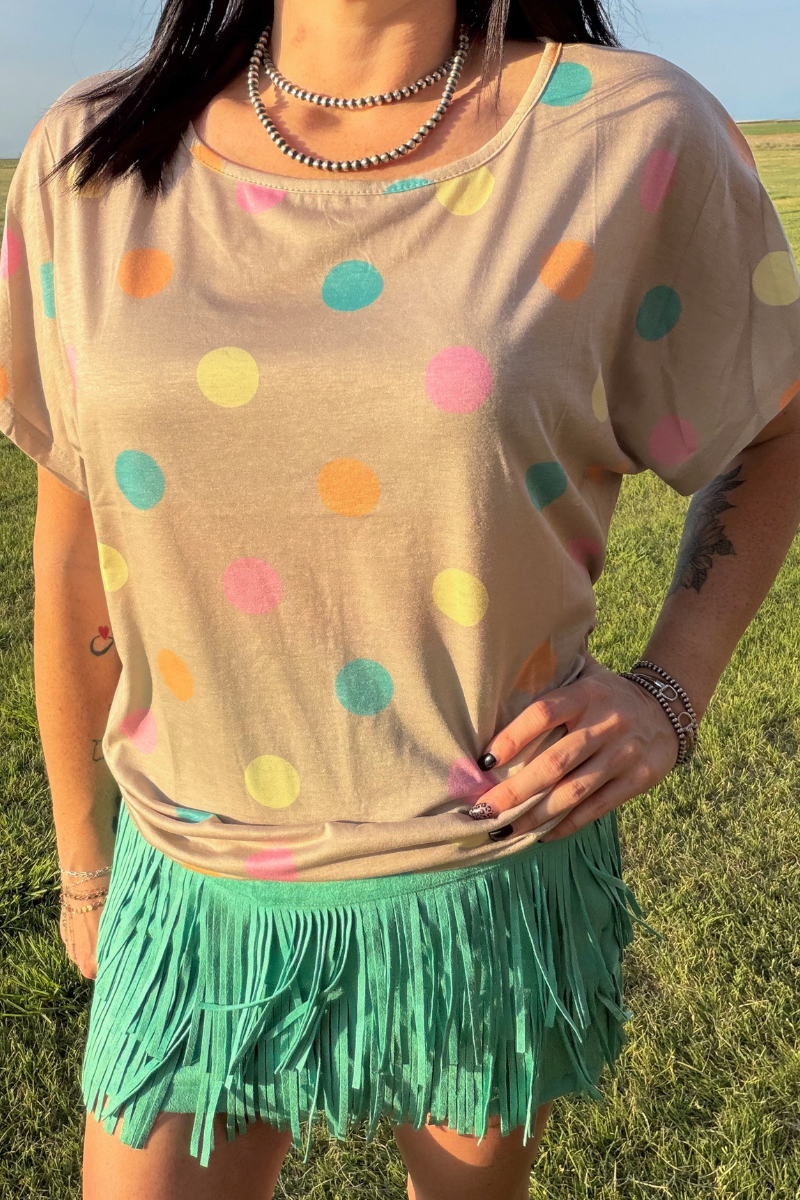 Pastel Polka Top