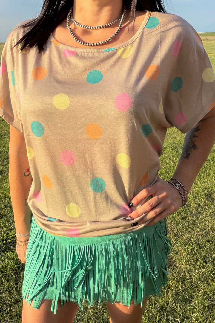 Pastel Polka Top