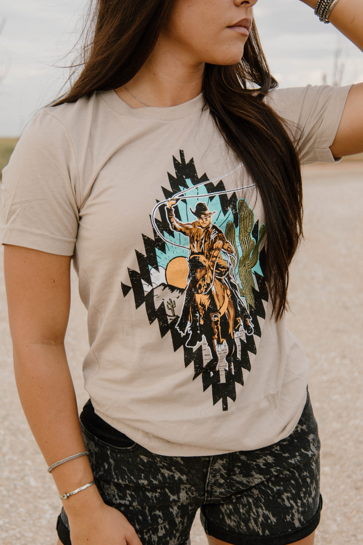 Cowboy Rides Away Tee