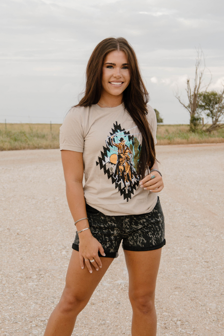 Cowboy Rides Away Tee