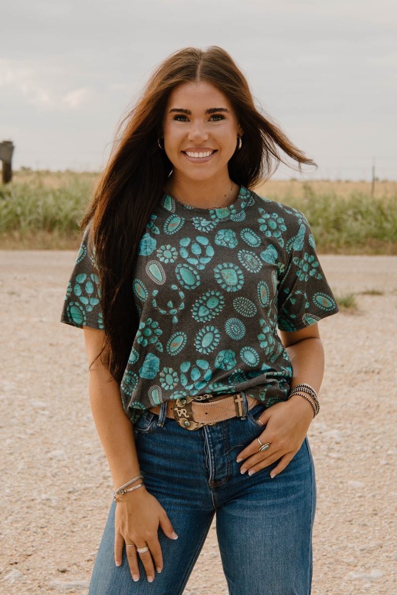 Forever In Turquoise Crew Neck Tee