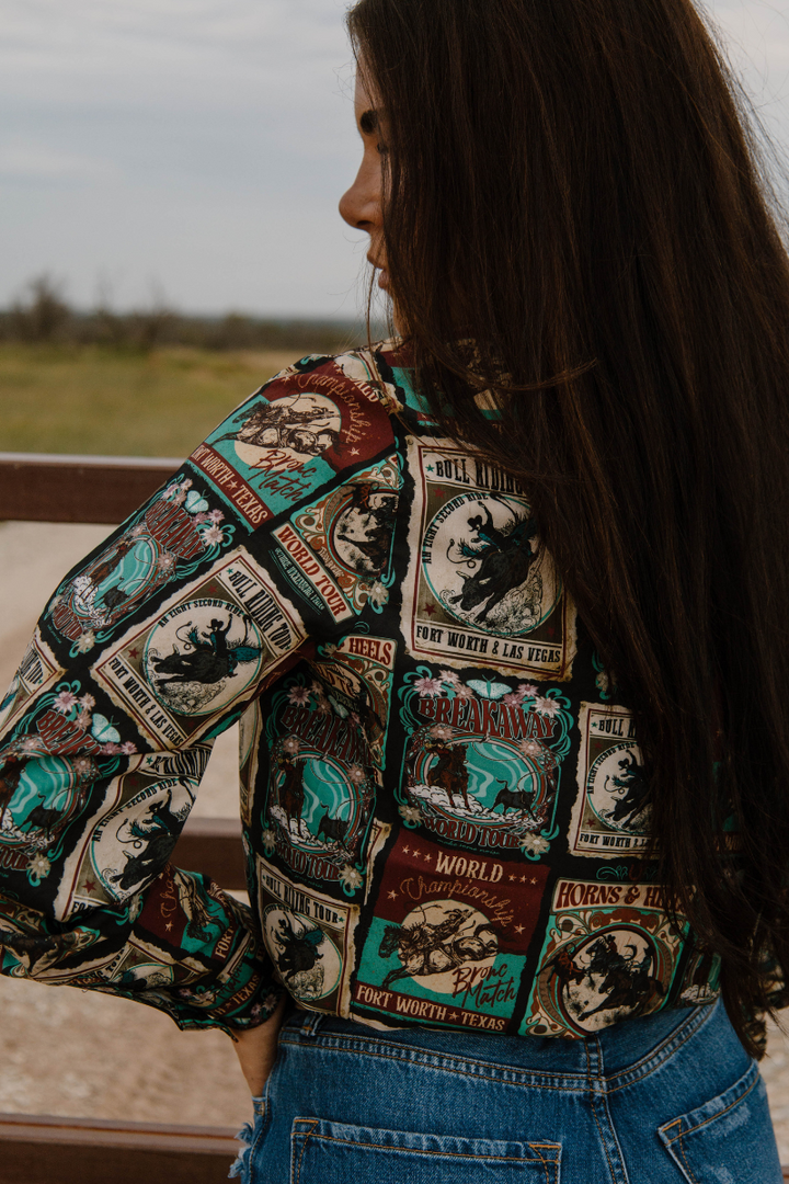 Vintage Rodeo Button Up