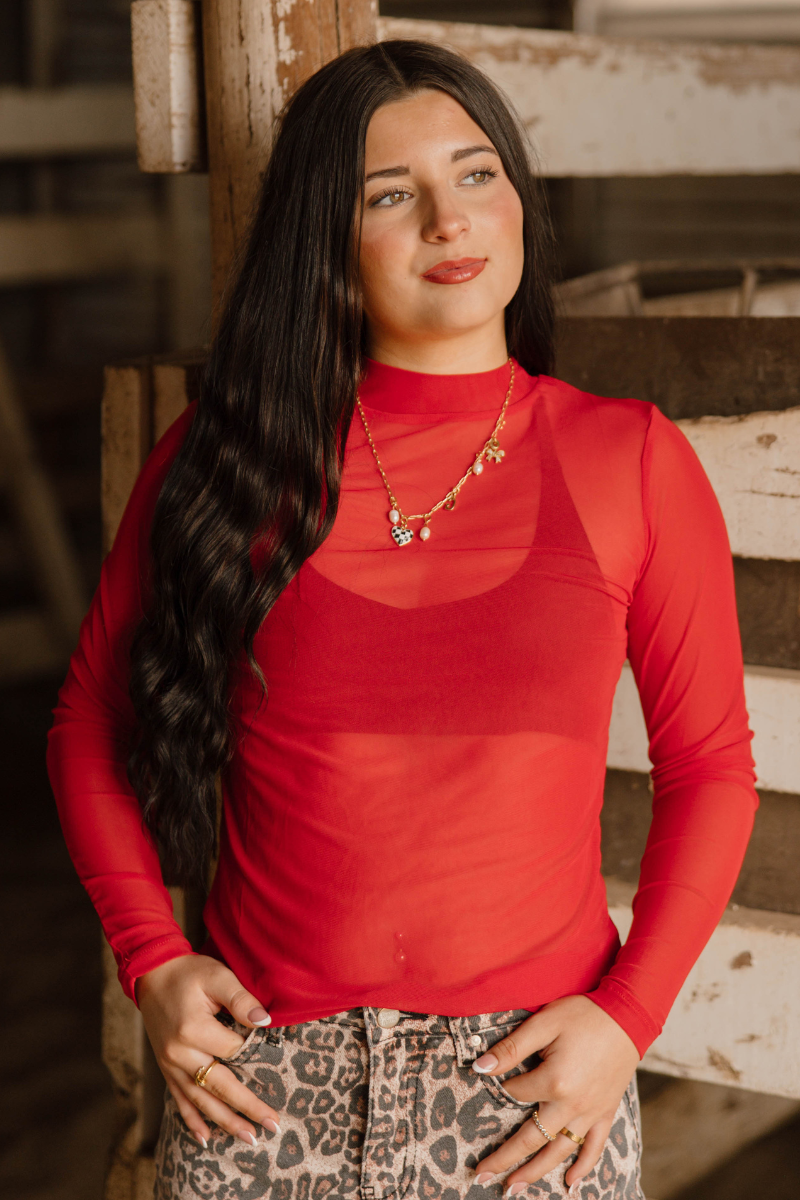 Meshed Out Red