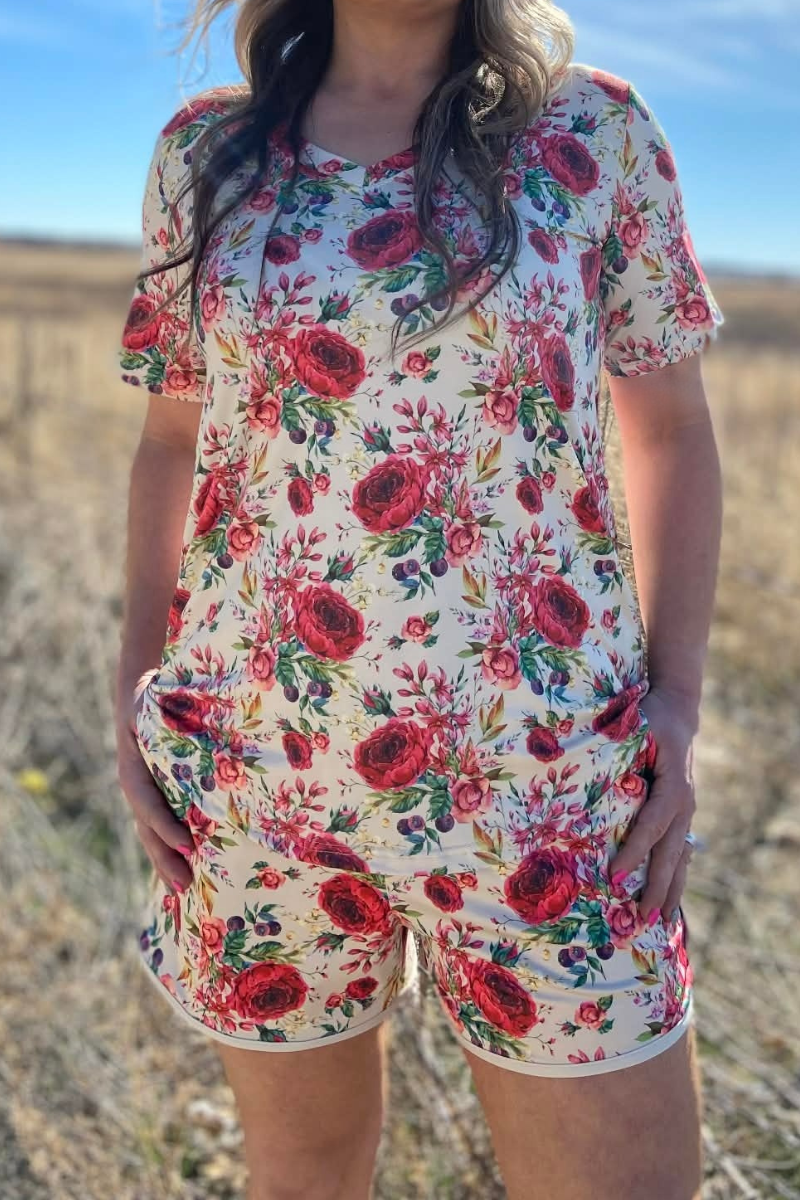 Porcelain Petals Shorts